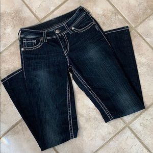 EUC Silver boot cut jeans